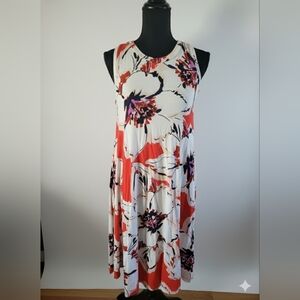 The Limited Floral Maxi Dress - White, Orange, Purple